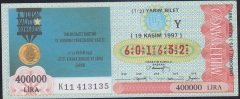 1997 19 KASIM YARIM BİLET - Y SERİSİ