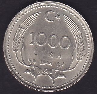 1994 Yılı 1000 Lira Çilaltı Çil