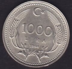 1994 Yılı 1000 Lira Çilaltı Çil