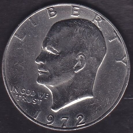 Amerika 1 Dolar 1972 Temizlenmiş