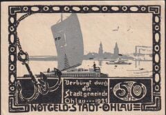 Almanya 50 Pfennig Notgeld 1921 Çil