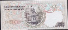 6.Emisyon 1.Tertip 50 Lira I01 039678 Çok Temiz+
