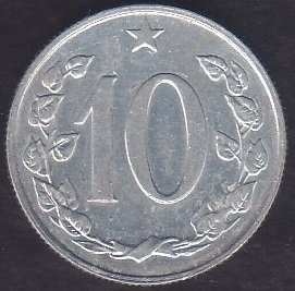 ÇEKOSLOVAKYA 10 HALERU 1971 eski para