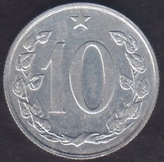 ÇEKOSLOVAKYA 10 HALERU 1971 eski para