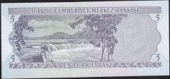 6.Emisyon 2.Tertip 5 Lira L01 261141 Çil