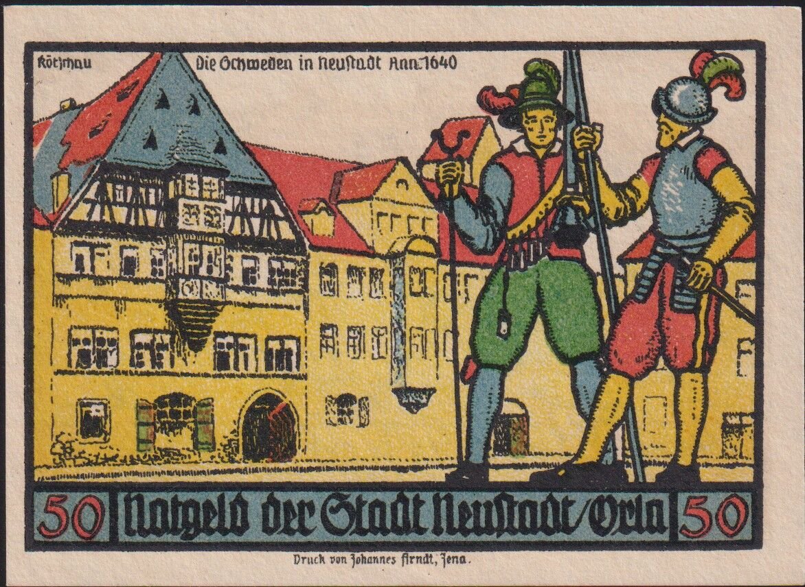 Almanya 50 Pfennig Notgeld 1921 Çil