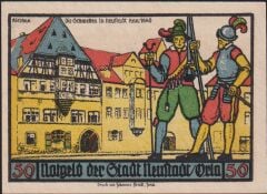 Almanya 50 Pfennig Notgeld 1921 Çil