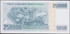 7.Emisyon 3.Tertip 250000 Lira I78 541257 Çilaltı Çil ( Bandrol baskı izi var )