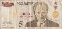 8.Emisyon 5 Ytl A60 784582 Temiz