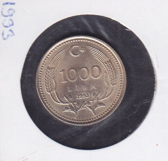 1993 Yılı 1000 Lira Çilaltı Çil