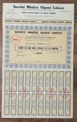 Hisse Senedi - Societe 1952 ( 43 X 27 cm )