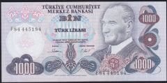 6.Emisyon 3.Tertip 1000 Lira F84 445184 Çil