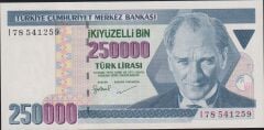 7.Emisyon 3.Tertip 250000 Lira I78 541259 Çilaltı Çil
