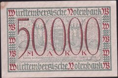 Almanya 50.000 Mark 1923 Çok Temiz
