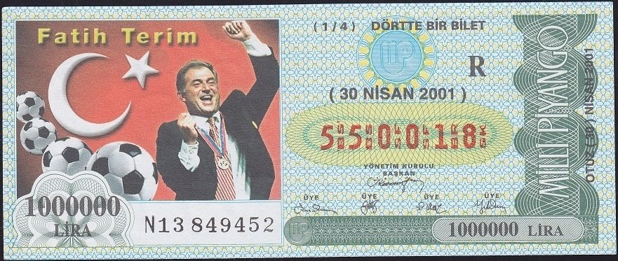 2001 30 Nisan Çeyrek Bilet - R Serisi