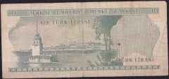 6.Emisyon 1.Tertip 10 Lira C17 133554 Temiz