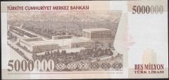 7.Emisyon 5 000 000 Lira F21 691927 Çok Temiz+
