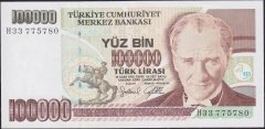 7.Emisyon 3.Tertip 100000 Lira H33 775780 Çilaltı