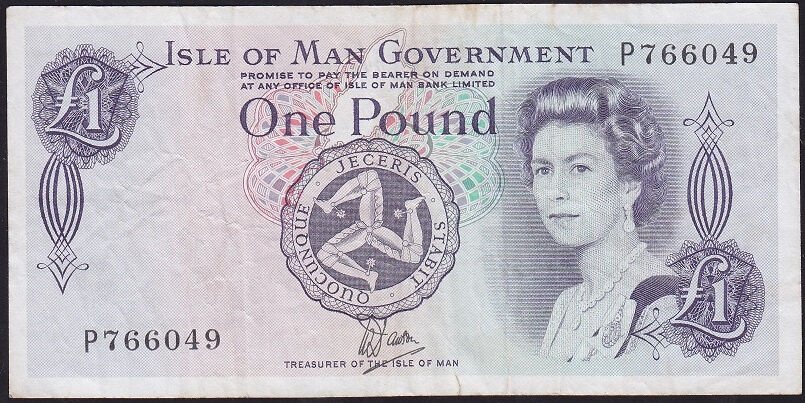Man Adası 1 Pound Çok Temiz