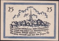 ALMANYA 25 PFENNİNG NOTGELD 1921 ÇİL