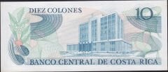 Kosta Rika 10 Colones 1985 Çil Pick 237b