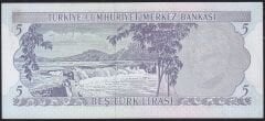 6.Emisyon 2.Tertip 5 Lira K79 047582 Çil