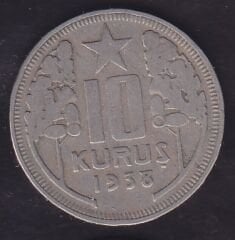 1938 Yılı 10 Kuruş