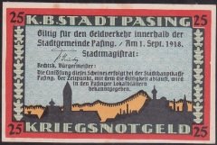 ALMANYA 25 PFENNİNG NOTGELD 1918 ÇİLALTI ÇİL