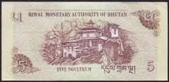 Bhutan 5 Ngultrum 2015 Çil Pick 28c