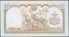 Nepal 10 Rupi 1985 Çilaltı Pick 31b