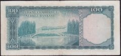 5.EMİSYON 2.TERTİP 100 LİRA J15 29275 ÇOK TEMİZ