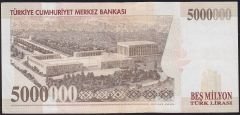 7.Emisyon 5 000 000 Lira F19 827256 Çok Temiz+