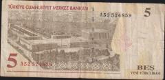 8.Emisyon 5 Ytl A52 574859 Temiz