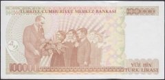 7.Emisyon 3.Tertip 100000 Lira G67 337902 Çilaltı Çil