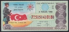 1986 9 NİSAN ÇEYREK BİLET K SERİSİ