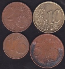 AVRUPA BİRLİĞİ EURO CENT LOTU 4 ÇEŞİT