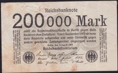 Almanya 200.000 Mark 1923 Temiz
