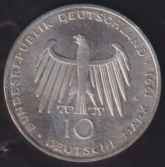 Almanya 10 Mark 1991 Gümüş (Brandenburg Kapısı 200. Yıldönümü)