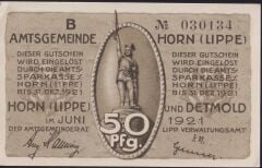 Almanya 50 Pfennig Notgeld 1921 Çil