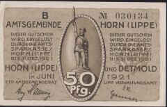 Almanya 50 Pfennig Notgeld 1921 Çil