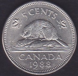 Kanada 5 Cent 1988