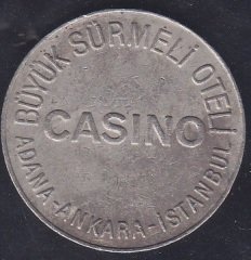 BÜYÜK SÜRMELİ OTELİ ADANA-ANKARA 29 MM eski kağıt para değerleri