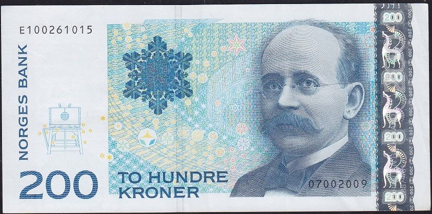 Norveç 200 Kroner 1994 Çok Temiz+