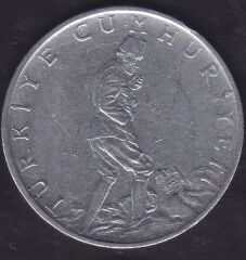 1976 Yılı 2.5 Lira Ters