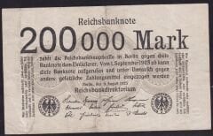 Almanya 200.000 Mark 1923 Çok Temiz+