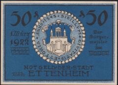 Almanya 50 Pfennig Notgeld 1922 Çil