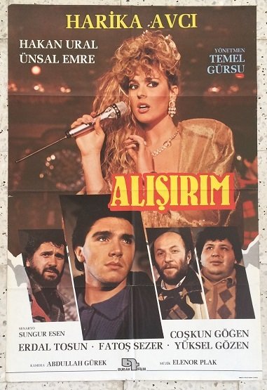 HARİKA AVCI - HAKAN URAL - ÜNSAL EMRE - ALIŞIRIM - FİLM AFİŞİ eski para satan yerler