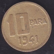 1941 Yılı 10 Para Çok Temiz +