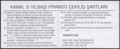 Kanal D Yılbaşı Piyangosu 1998