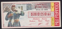 1978 19 OCAK YARIM BİLET